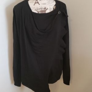 Knox Rose black cardigan or wrap, large